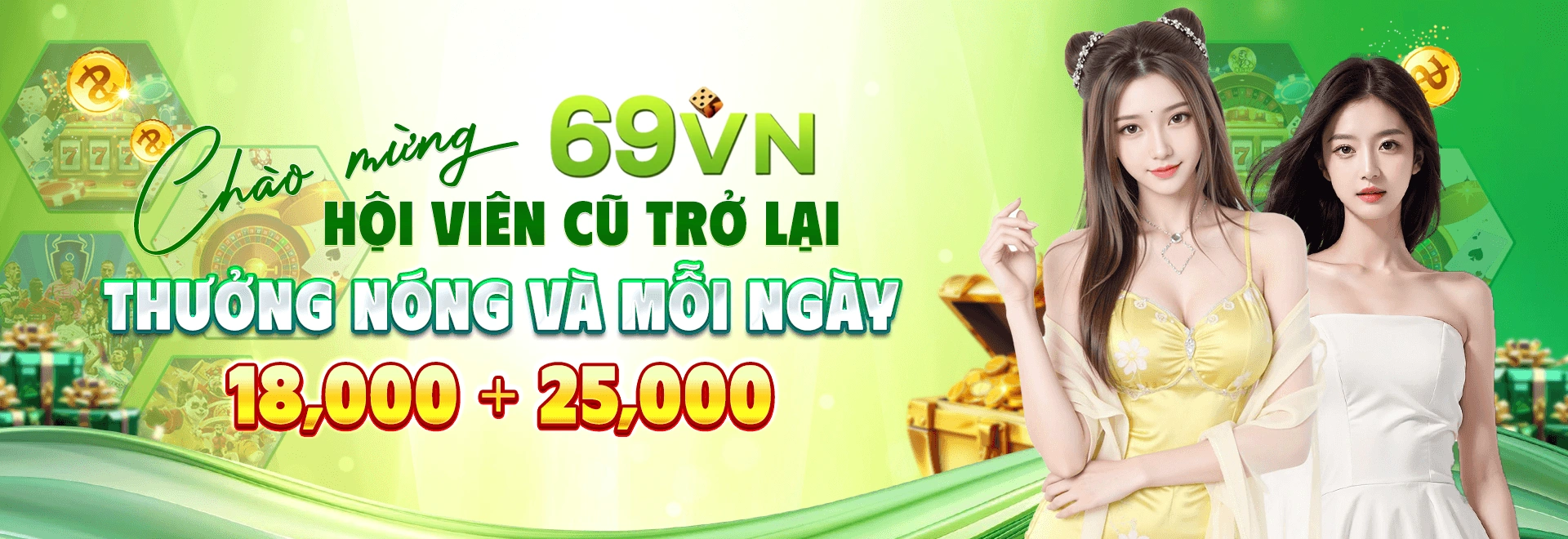 nhiều sảnh Casino, bàn chơi live và nhóm Slot tham khảo tại 69Vn